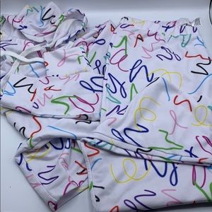 ASOS lounge jogger in 80’s scribble print